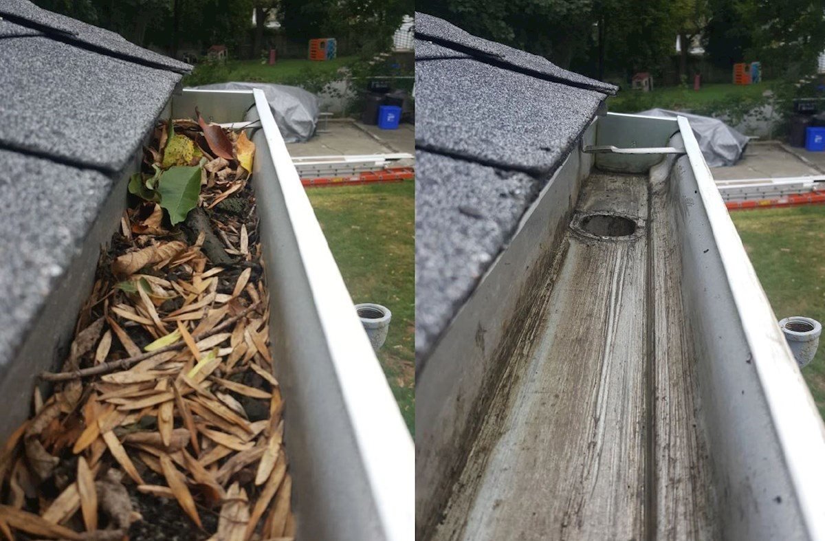 Gutter Before and After 2